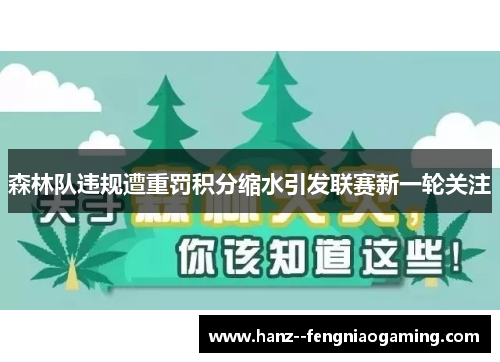 森林队违规遭重罚积分缩水引发联赛新一轮关注 森林队违规遭重罚积分缩水引发联赛新一轮关注